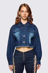 Dangerfield - Dizzy Denim Jacket - navy