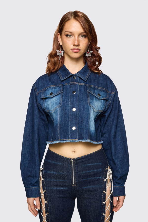 Dangerfield - Dizzy Denim Jacket - navy