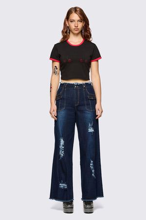Dangerfield - Dizzy Distressed Jean - navy