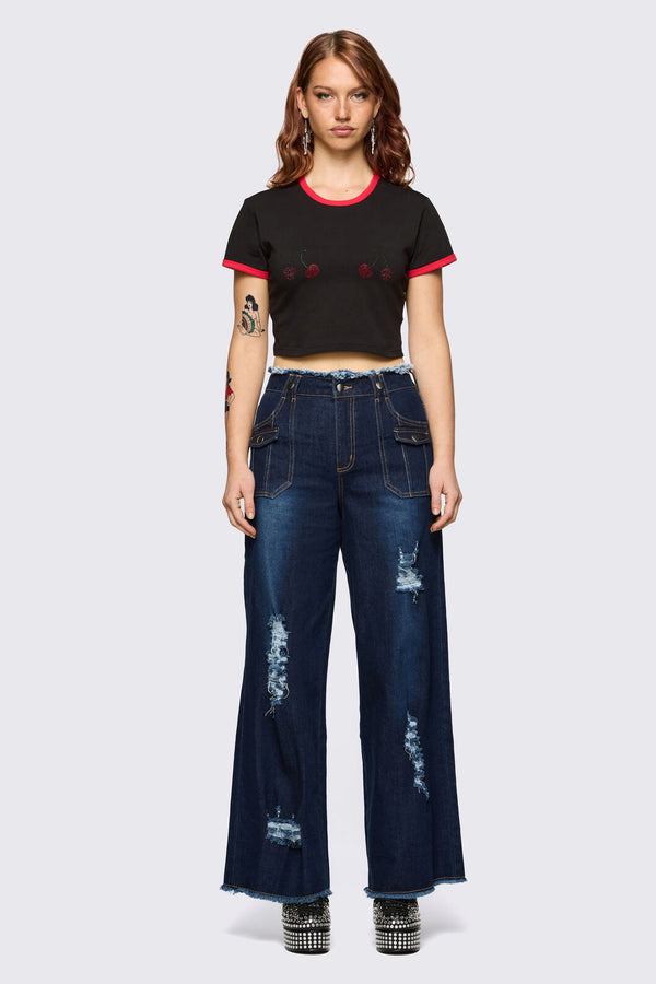 Dangerfield - Dizzy Distressed Jean - navy