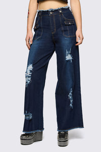 Dangerfield - Dizzy Distressed Jean - navy