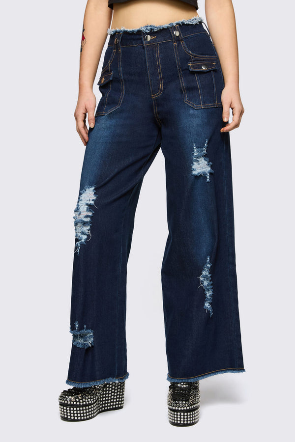 Dangerfield - Dizzy Distressed Jean - navy