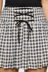 Dangerfield - Darling Gingham Skort - black-white