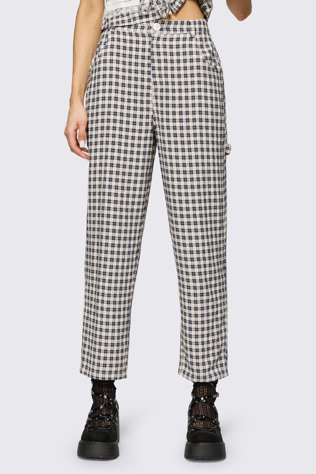 Dangerfield - Darling Gingham Cargo - black-white