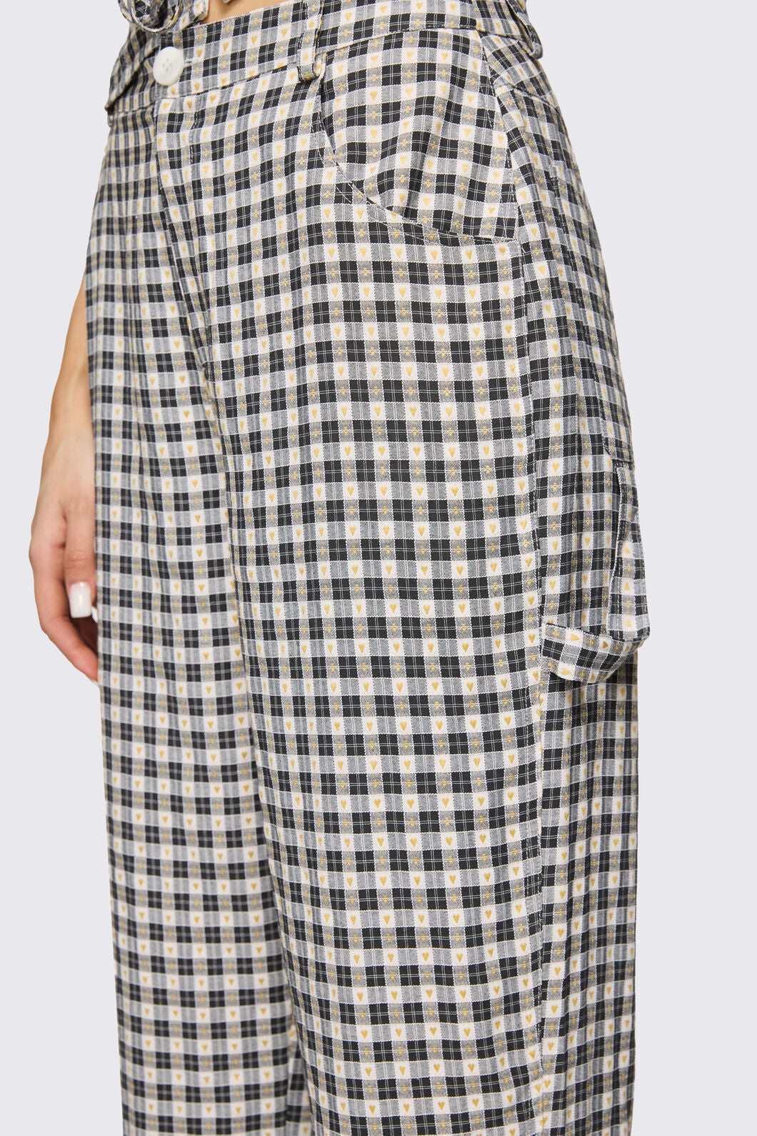 Dangerfield - Darling Gingham Cargo - black-white