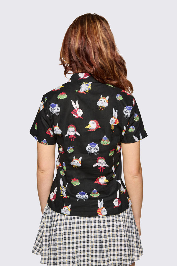 Dangerfield - Bonnet Cutie Blouse - black