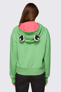 Dangerfield - Cute Frog Hoodie - green