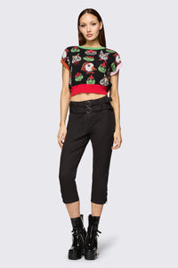 Dangerfield - Bonnet Cutie Knit Top - black