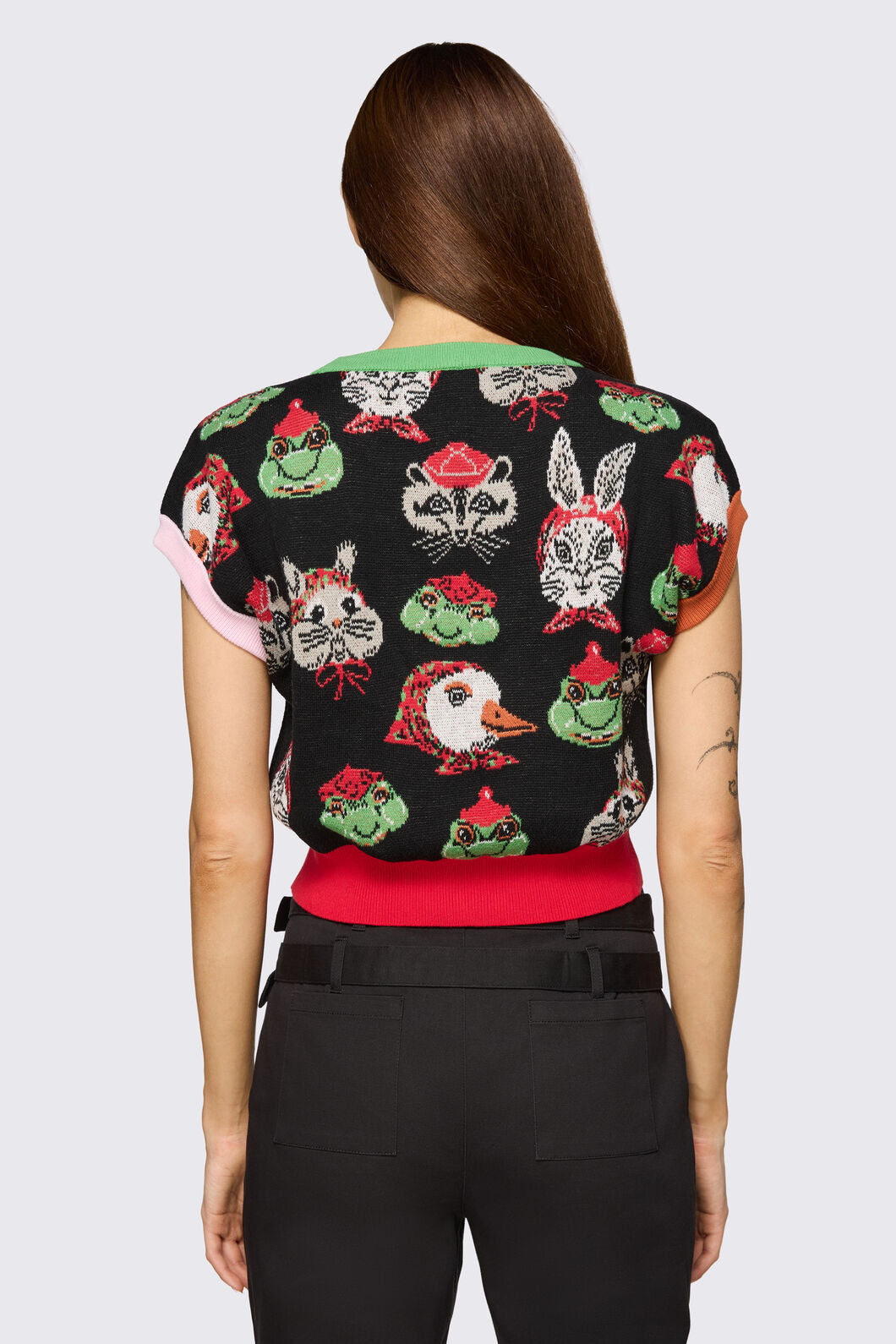 Dangerfield - Bonnet Cutie Knit Top - black