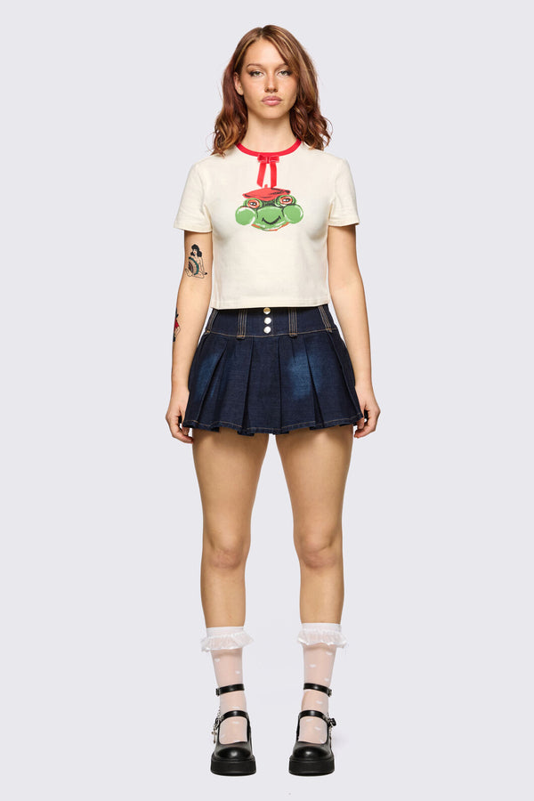 Dangerfield - Bonnet Cutie Tee - white