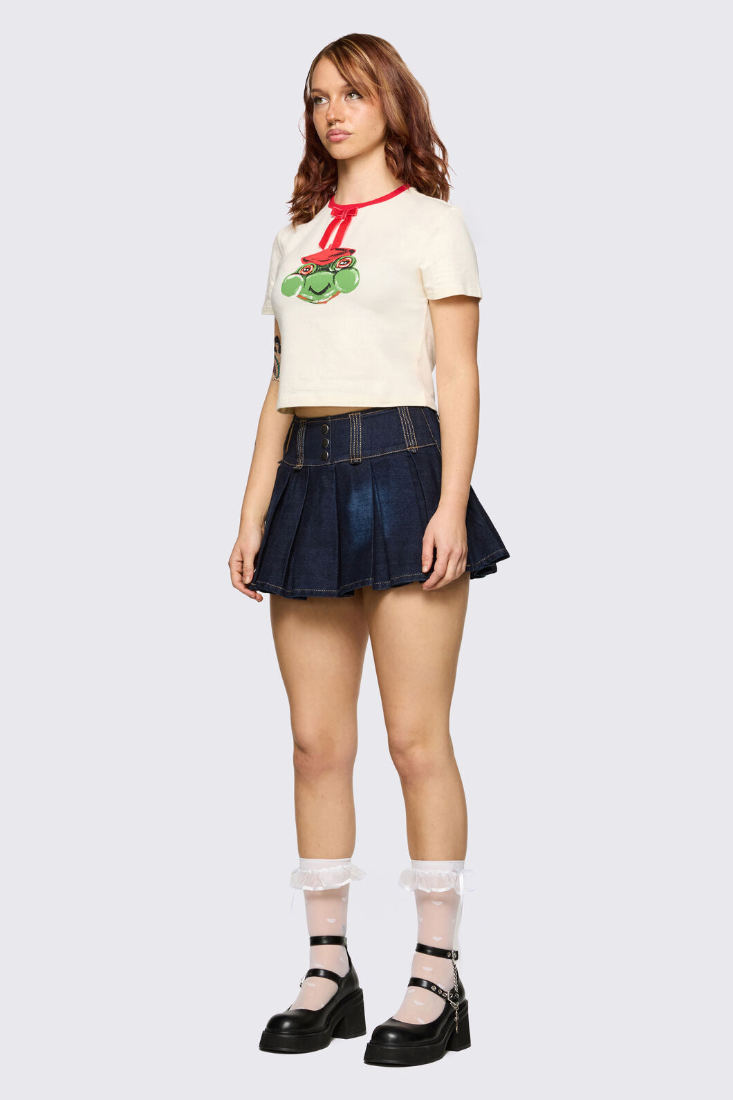 Dangerfield - Bonnet Cutie Tee - white