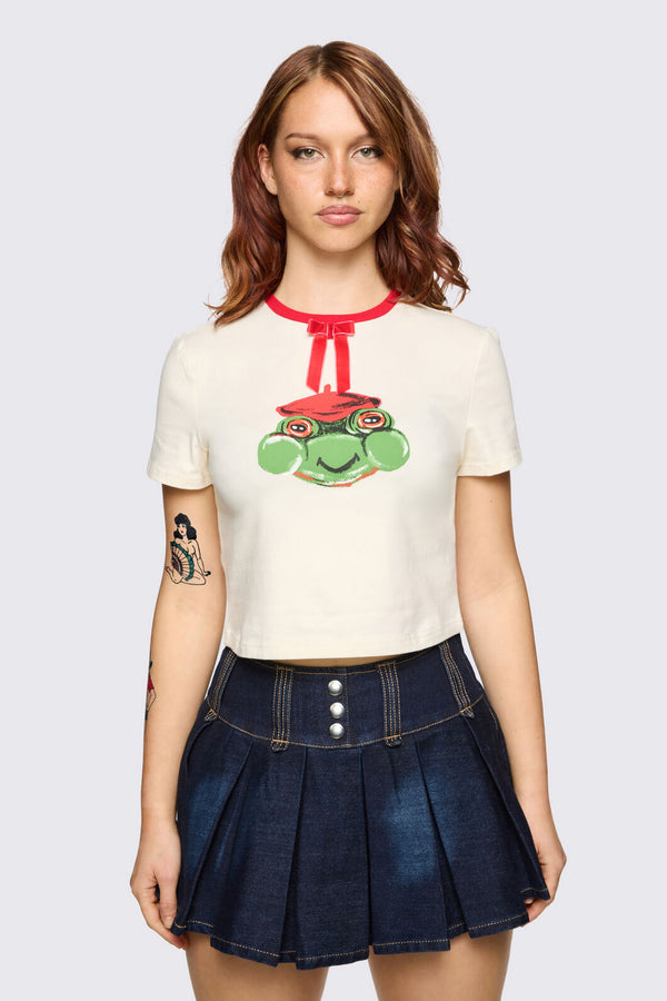 Dangerfield - Bonnet Cutie Tee - white