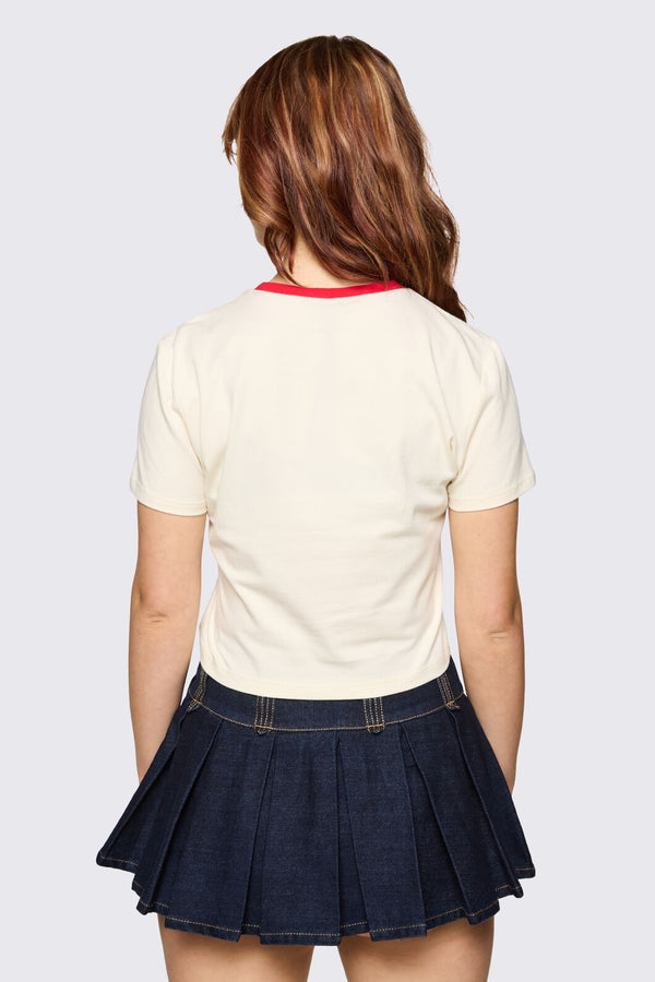 Dangerfield - Bonnet Cutie Tee - white