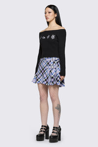 Dangerfield - Sketchy Off The Shoulder Knit - black