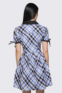 Dangerfield - Sketchy Tartan Sailor Dress - multi