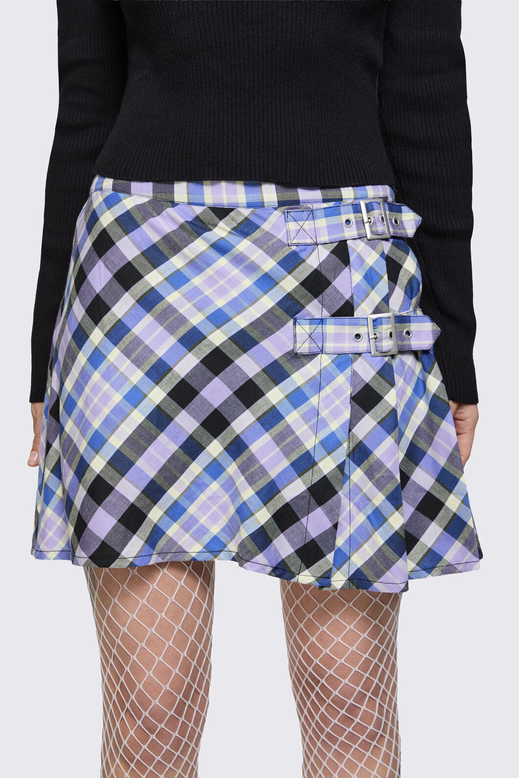 Dangerfield - Sketchy Tartan Strap Skort - multi