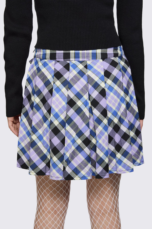 Dangerfield - Sketchy Tartan Strap Skort - multi