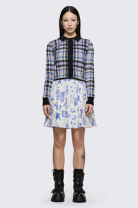 Dangerfield - Sketchy Tartan Knit Cardigan - multi