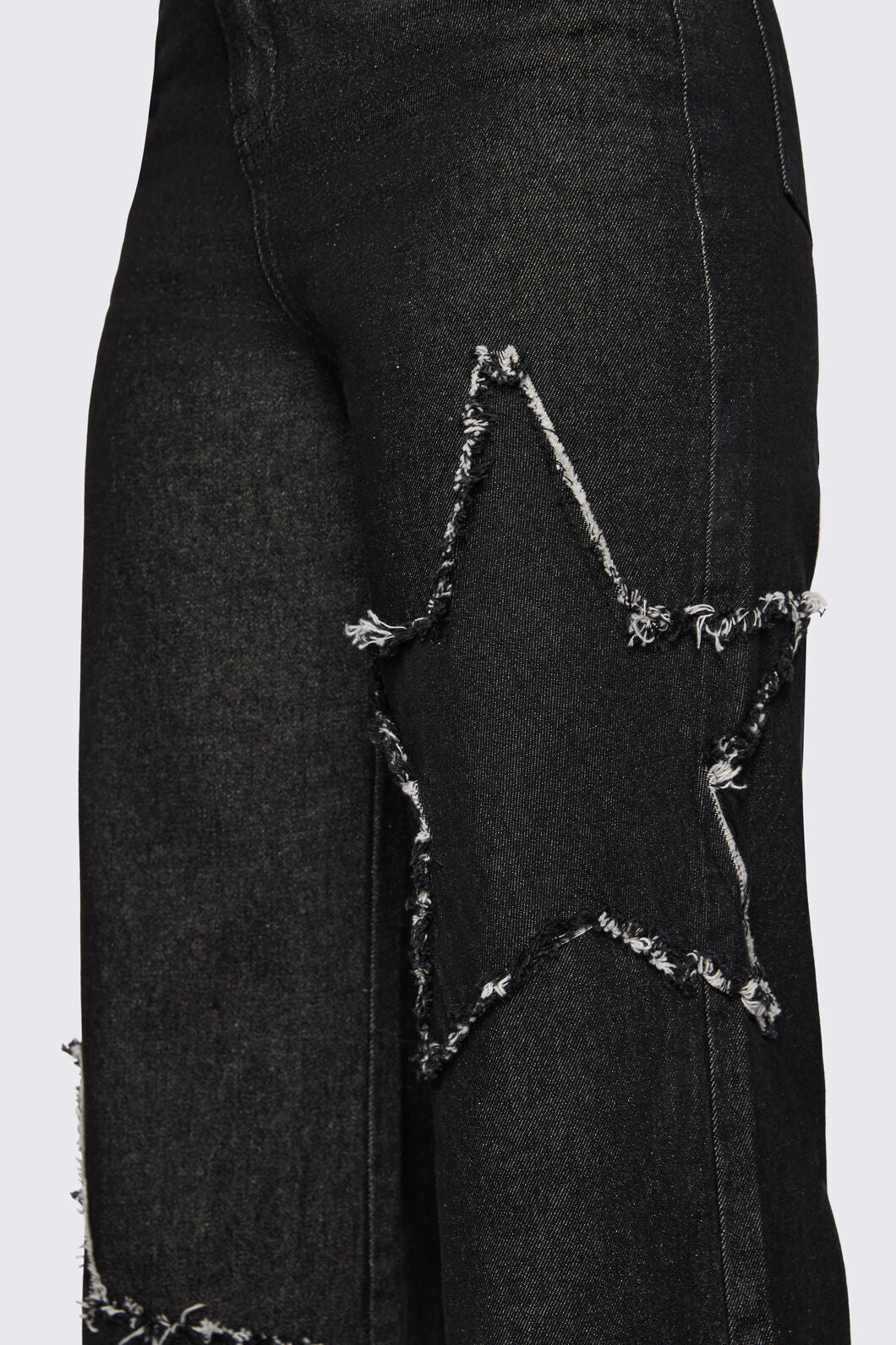 Dangerfield - Sketchy Patch Wide Leg Jean - black