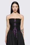 Dangerfield - Spectre Corset Top - black