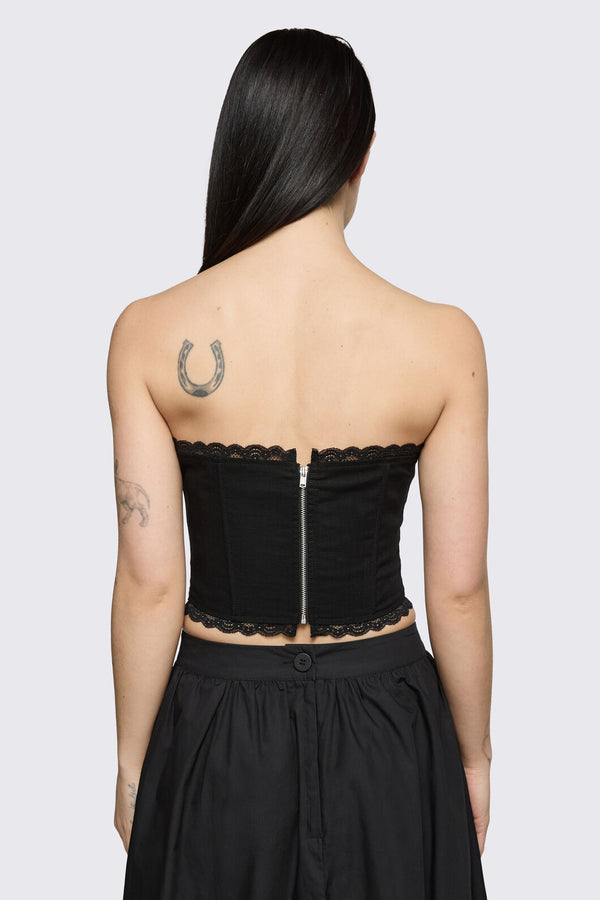 Dangerfield - Spectre Corset Top - black