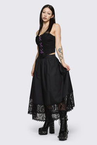Dangerfield - Spectre Midi Skirt - black