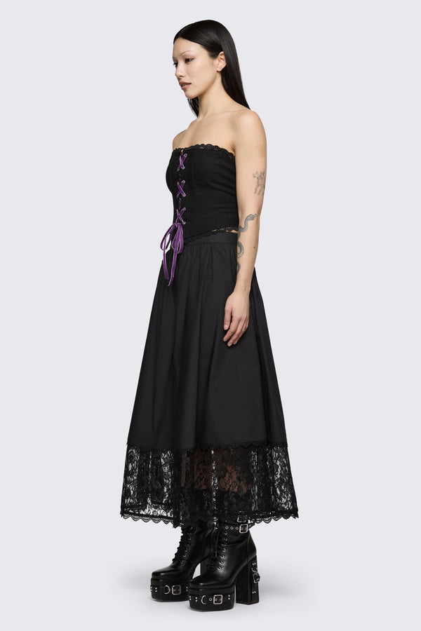 Dangerfield - Spectre Midi Skirt - black