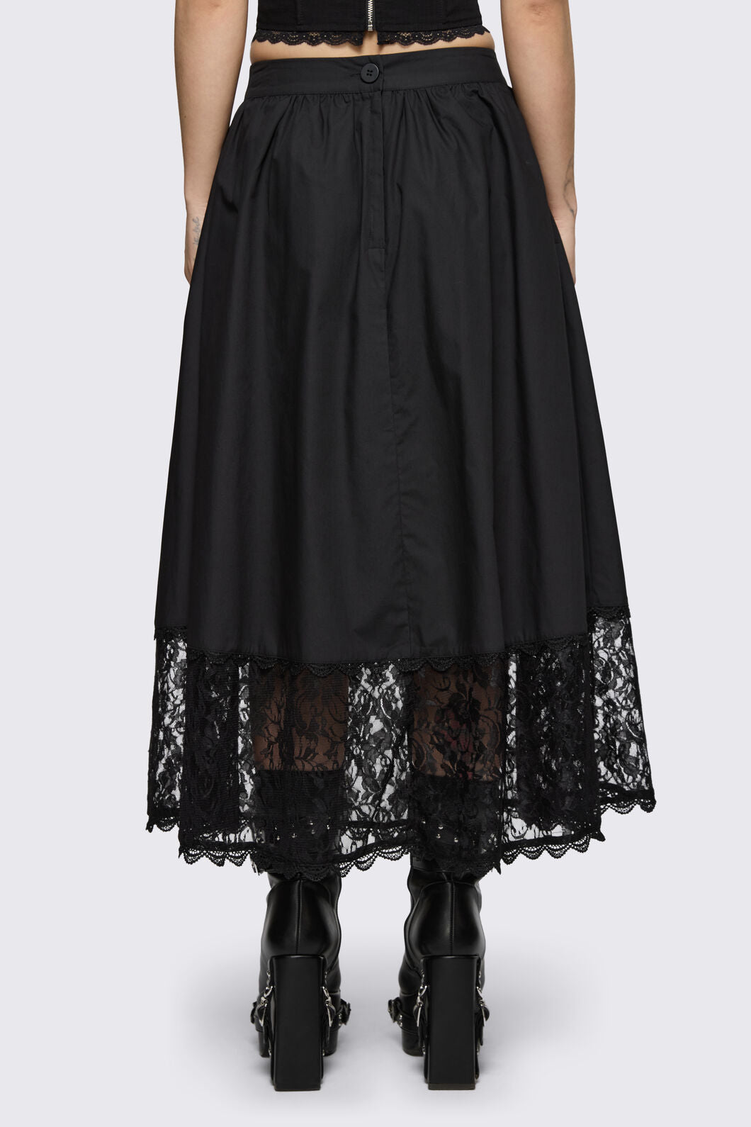 Dangerfield - Spectre Midi Skirt - black