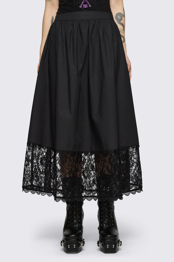 Dangerfield - Spectre Midi Skirt - black