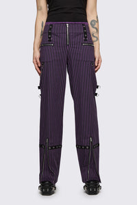 Dangerfield - Spectre Pinstripe Pant - purple