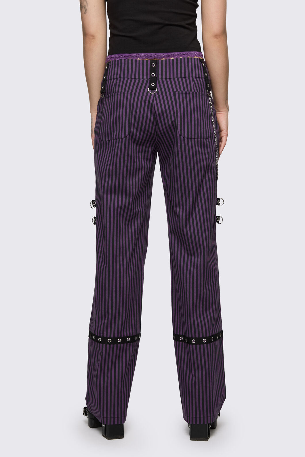 Dangerfield - Spectre Pinstripe Pant - purple