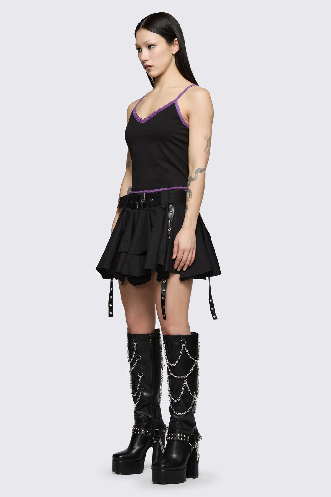 Dangerfield - Spectre Lace Tank - black