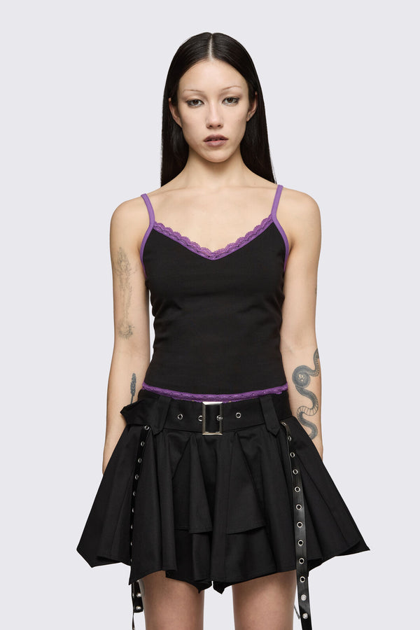 Dangerfield - Spectre Lace Tank - black