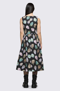 Dangerfield - Ghouls Printed Midi Dress - black