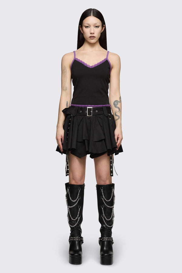 Dangerfield - Round & Round Skort - black