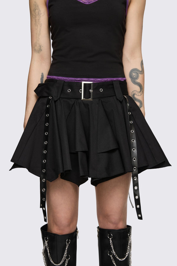 Dangerfield - Round & Round Skort - black