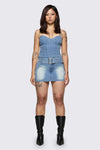 Dangerfield - Broken Rollercoaster Micro Skort - blue
