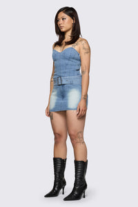 Dangerfield - Broken Rollercoaster Micro Skort - blue