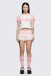 Dangerfield - Merry Go Round Recipe Tee - pink-cream