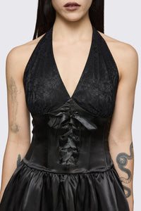 Dangerfield - Round & Round Lace Layer Formal Dress - black