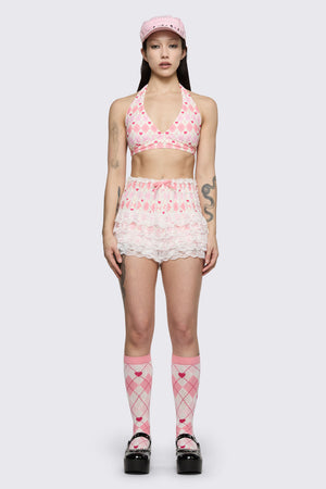 Dangerfield - Brkn Rollercoaster Bikini Bloomer - pink-cream