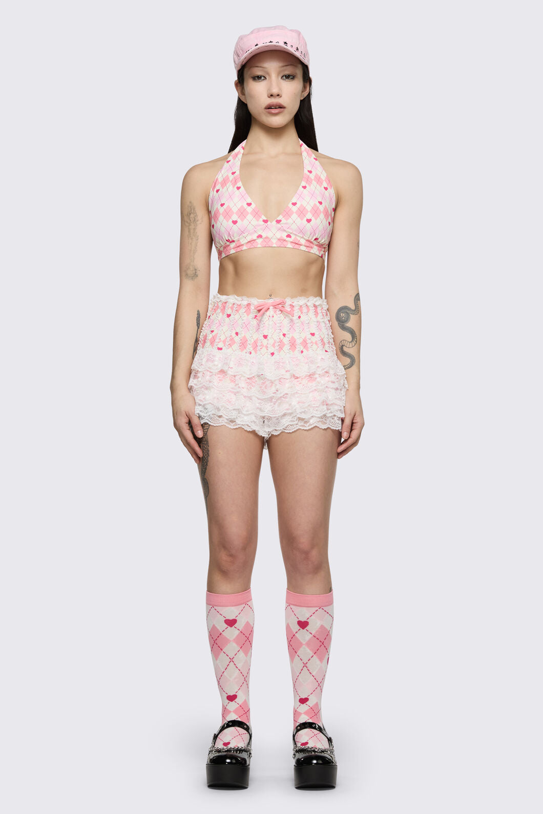 Dangerfield - Broken Rollercoaster Bikini Bloomer - pink-cream