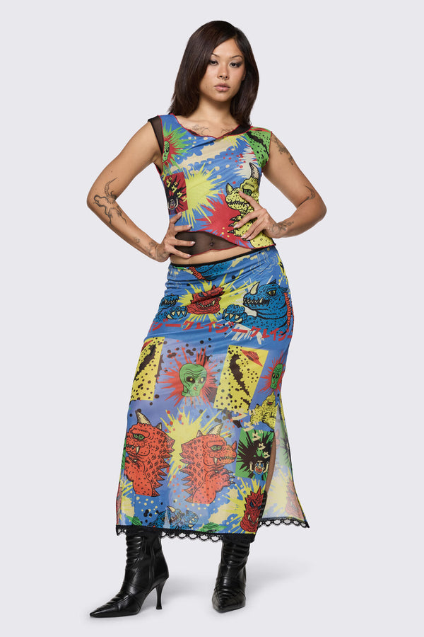 Dangerfield - The Giant Mesh Top - multi