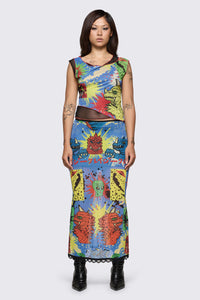 Dangerfield - The Giant Mesh Top - multi