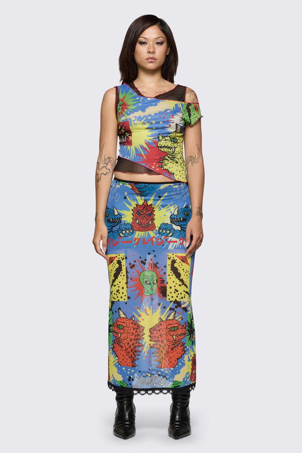 Dangerfield - The Giant Mesh Skirt - multi