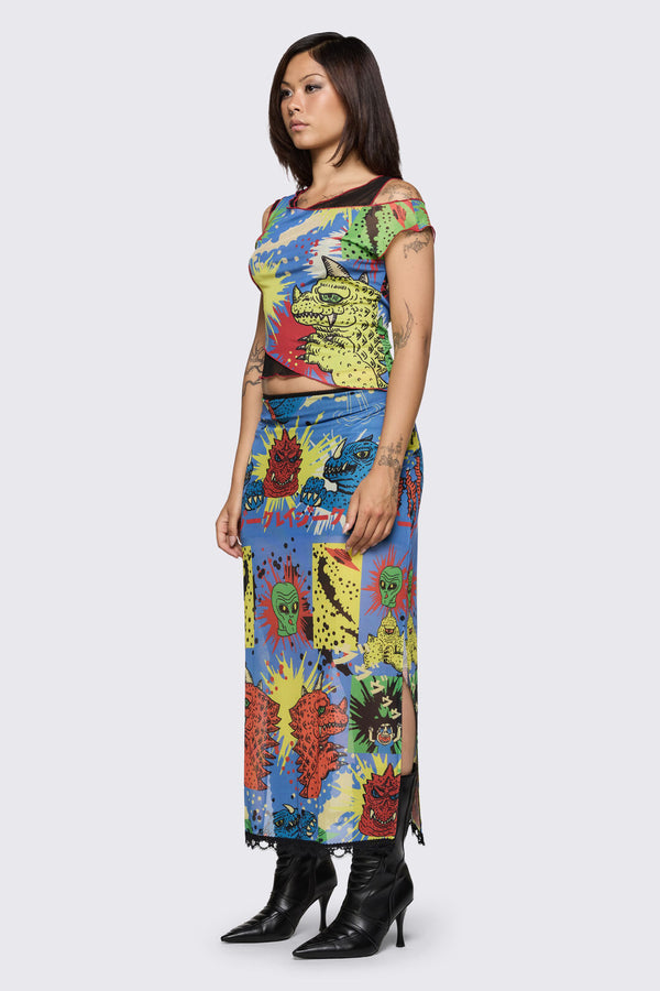 Dangerfield - The Giant Mesh Skirt - multi