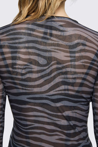 Dangerfield - Untamed Mesh Top - black-grey