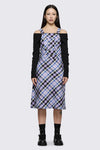 Dangerfield - Sketchy Tartan Midi Pinafore - multi