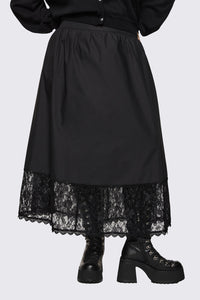 Dangerfield - Curve Spectre Midi Skirt - black