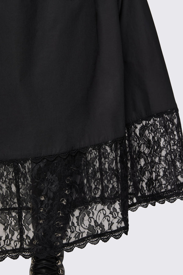 Dangerfield - Curve Spectre Midi Skirt - black